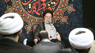 TasvirShakhes-Ayatollah Hosseini Ghazvini-14030723-Vafate Hazrate Masoumeh-Thaqalain_IR